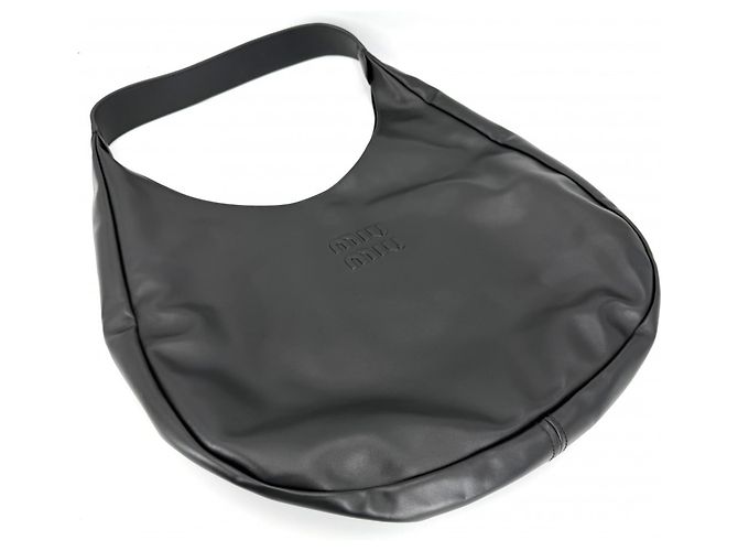 Borsa Tote Miu Miu in pelle nera Nero - vista 3