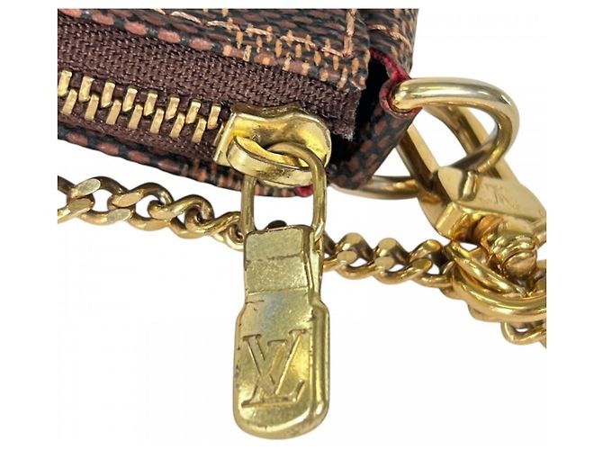 Pouch Louis Vuitton Damier Canvas Marrone - vista 13