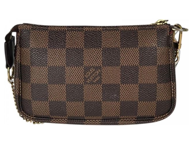 Pouch Louis Vuitton Damier Canvas Marrone - vista 2