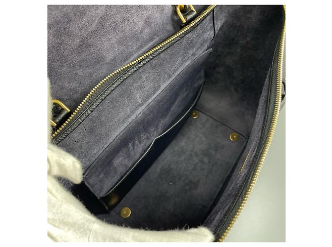 Borsa Belt Bag Céline nera in pelle di vitello Nero - vista 4