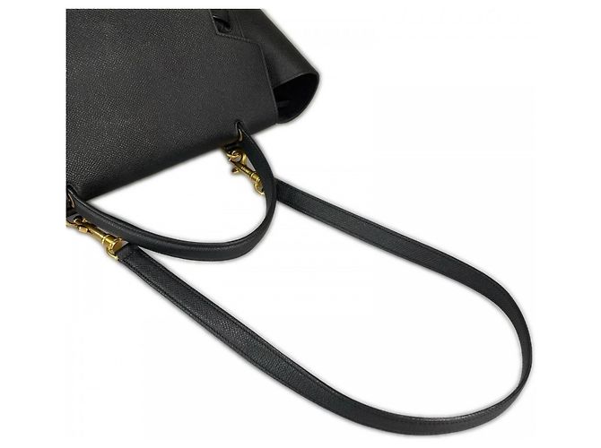 Borsa Belt Bag Céline nera in pelle di vitello Nero - vista 8