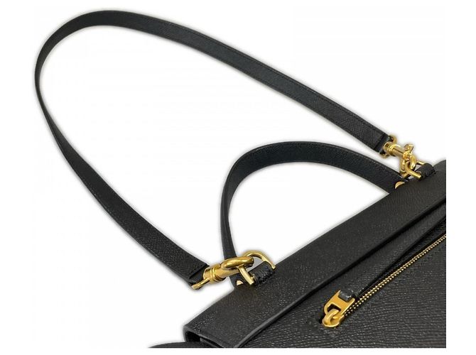 Borsa Belt Bag Céline nera in pelle di vitello Nero - vista 9