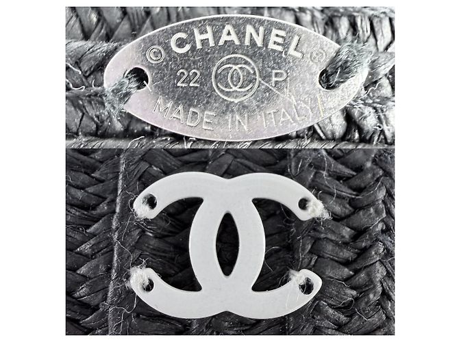 Fermi capelli a nastro Chanel bianco e nero - vista 4
