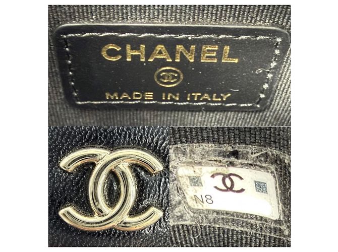 Borsa a tracolla Chanel Matelassé in pelle nera Nero - vista 5