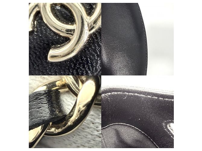 Borsa a tracolla Chanel Matelassé in pelle nera Nero - vista 6