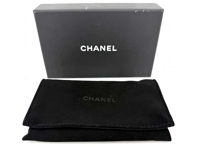 Tarjetero Chanel de piel de becerro granulada amarilla Amarillo - vista 8
