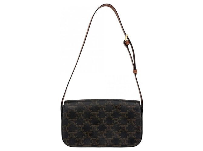Céline Borsa a spalla Mini Claude Triomphe Celine Marrone - vista 2