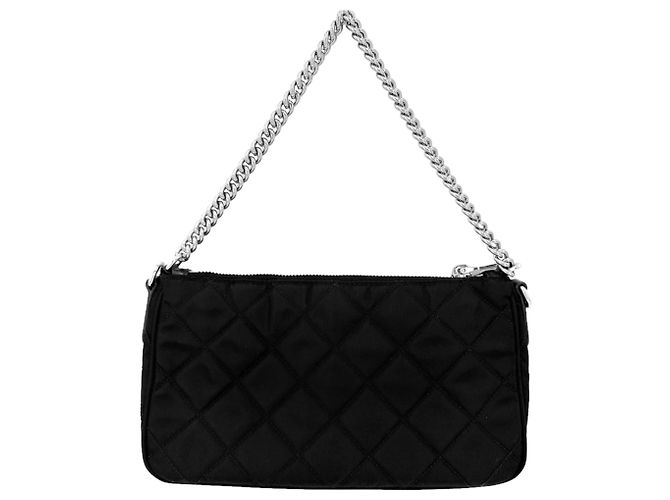 Borsa a mano trapuntata e borsa a tracolla da donna Prada Nero - vista 2
