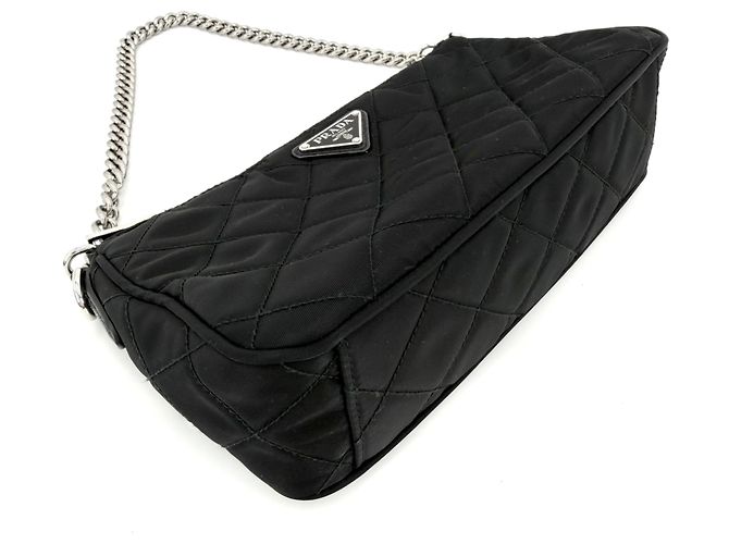 Borsa a mano trapuntata e borsa a tracolla da donna Prada Nero - vista 3