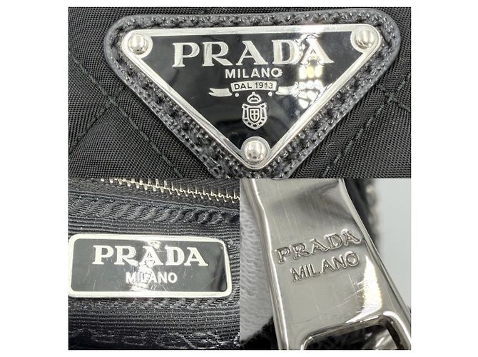 Borsa a mano trapuntata e borsa a tracolla da donna Prada Nero - vista 5