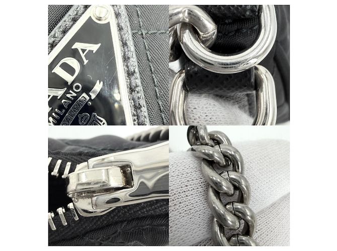Borsa a mano trapuntata e borsa a tracolla da donna Prada Nero - vista 7