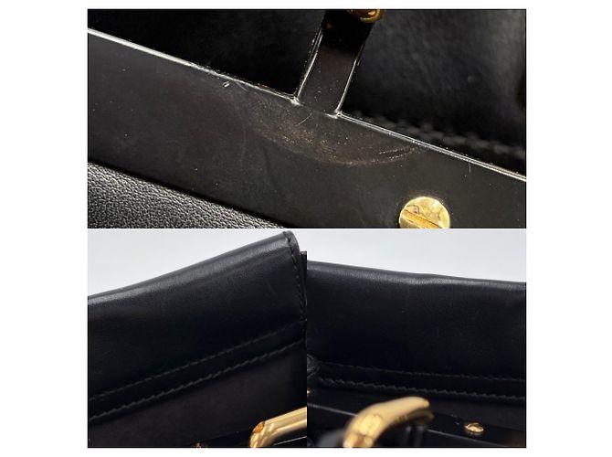 Borsa Fendi Peekaboo Regular Nero - vista 10