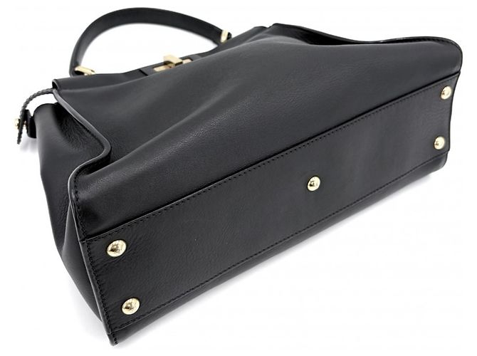 Borsa Fendi Peekaboo Regular Nero - vista 3