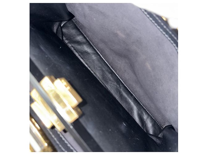 Borsa Fendi Peekaboo Regular Nero - vista 6