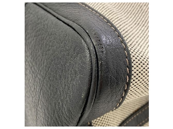 Hermès Borsa Tote Hermes Garden Party PM Marrone Nero - vista 11