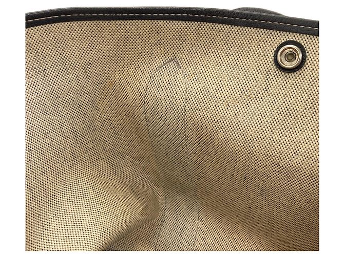 Hermès Borsa Tote Hermes Garden Party PM Marrone Nero - vista 6