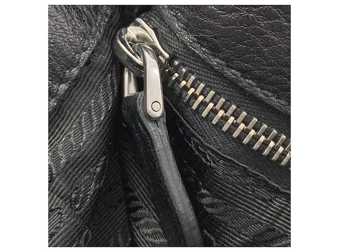 Prada Calfskin 2-Way Tote Bag Black - view 10
