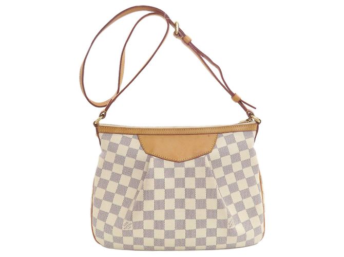 Louis Vuitton N41113 Siracusa PM Shoulder Bag Blu Damier ebene - vista 2
