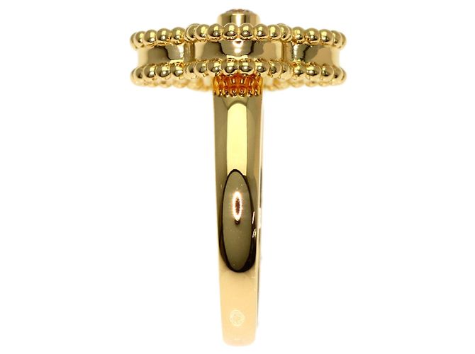 Anello Van Cleef & Arpels Vintage Alhambra Onice e Diamanti - vista 3