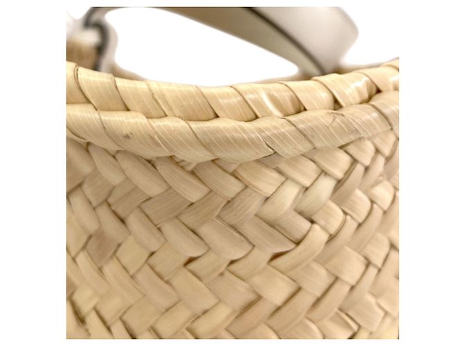 Borsa Tote Basket Small Loewe Bianco - vista 8