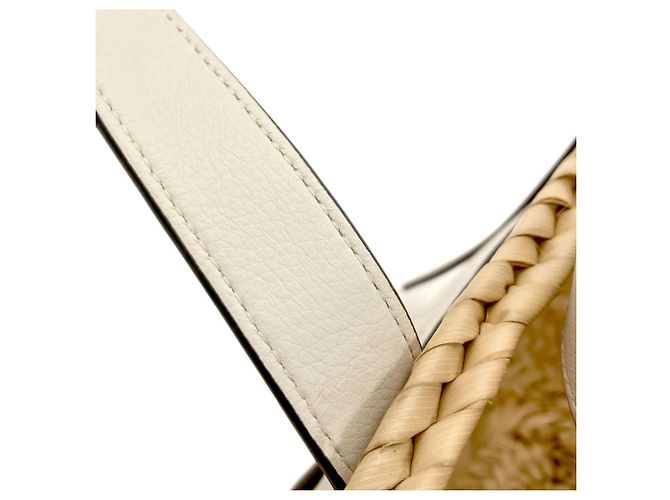 Borsa Tote Basket Small Loewe Bianco - vista 9