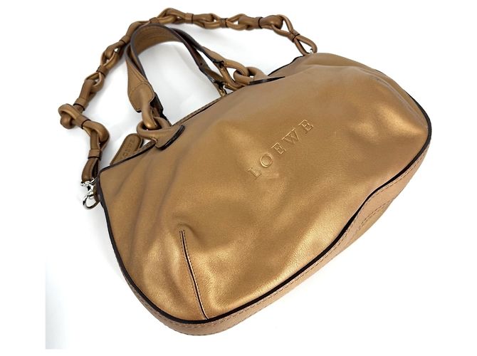 Borsa Loewe Fiesta Metallic da donna Bronzo - vista 3