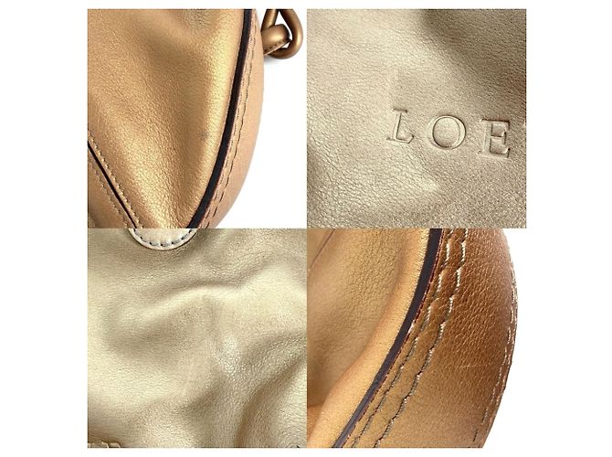 Borsa Loewe Fiesta Metallic da donna Bronzo - vista 6