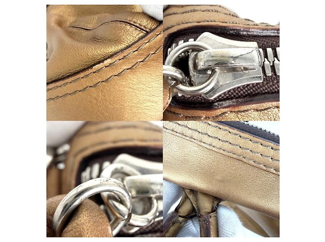 Borsa Loewe Fiesta Metallic da donna Bronzo - vista 7