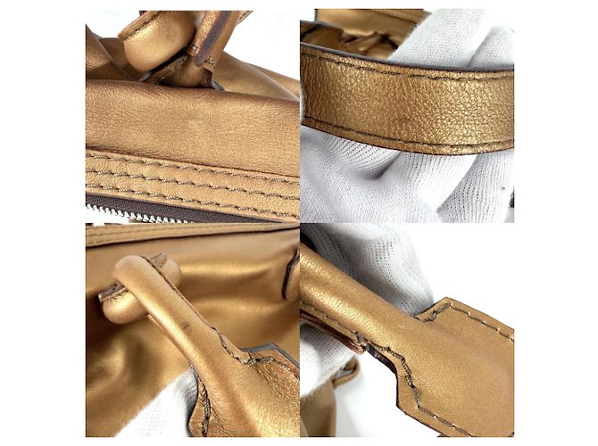 Borsa Loewe Fiesta Metallic da donna Bronzo - vista 8