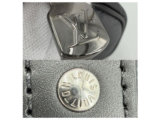 Louis Vuitton Men's Monogram Eclipse Keepall Bandoulière 25 Nero - vista 5