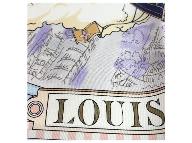 Louis Vuitton Seidentuch Mehrfarben Beige - Ansicht 5