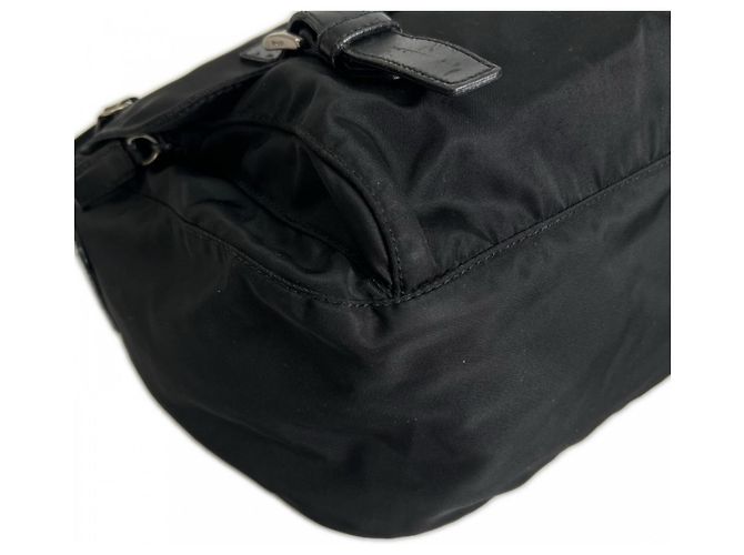Borsa a tracolla Prada in nylon nero - vista 12