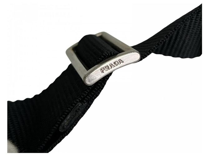 Borsa a tracolla Prada in nylon nero - vista 16