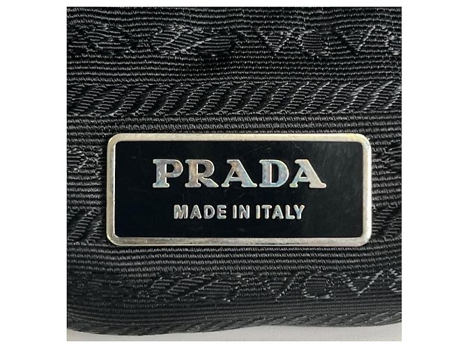 Borsa a tracolla Prada in nylon nero - vista 9