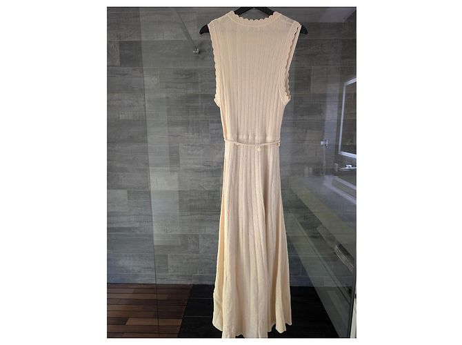 Sandro Juliane langes Strick-Maxikleid Beige - Ansicht 5