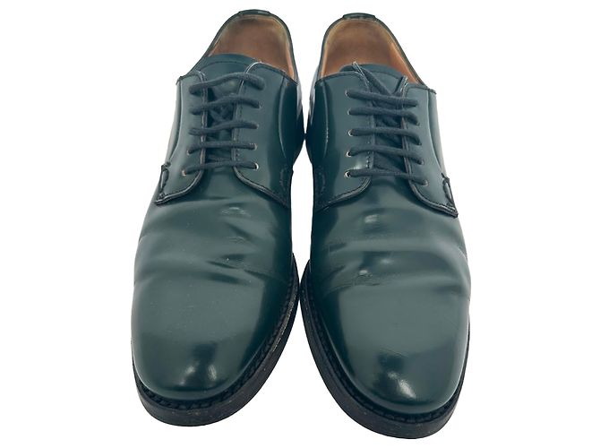 Scarpe Derby con lacci Church's Shannon in pelle Olive - vista 3