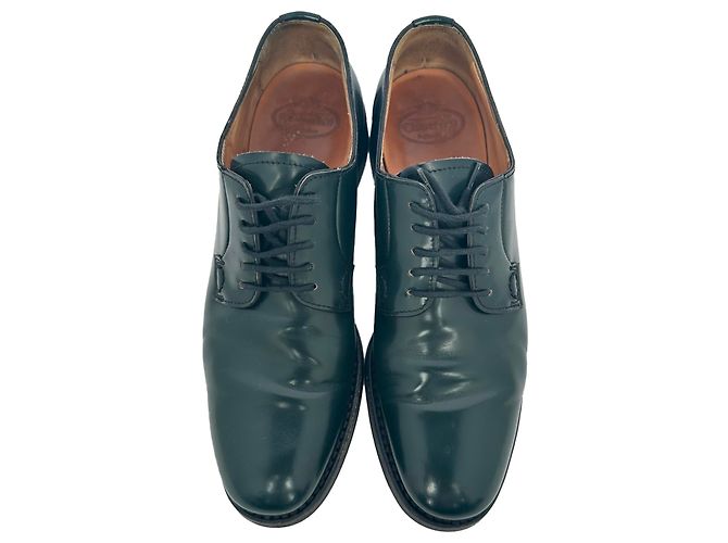Scarpe Derby con lacci Church's Shannon in pelle Olive - vista 4