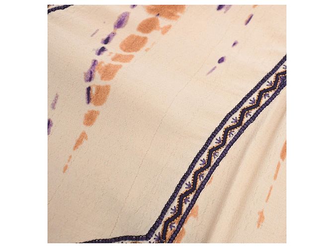 Mini abito Ba&Sh Isabella tie-dyed in viscosa crema Bianco Crudo - vista 13