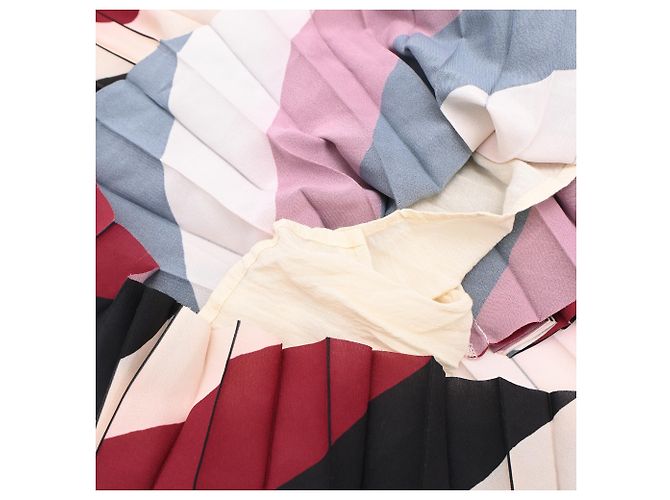 Ba&Sh Hendy Pleated Midi Skirt in Multicolor Polyester  Multiple colors - view 15