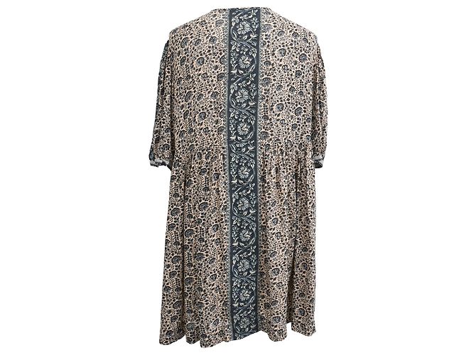 Ba&Sh Travis Mini-Kleid mit Blumenprint aus multicoloured Viskose Mehrfarben - Ansicht 3