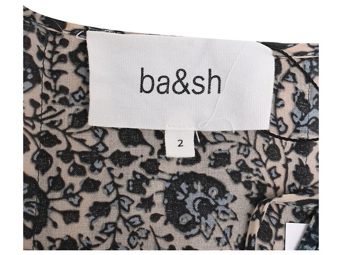Ba&Sh Travis Mini-Kleid mit Blumenprint aus multicoloured Viskose Mehrfarben - Ansicht 5
