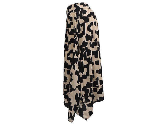 Falda midi estampada Ba&Sh en viscosa beige - vista 2