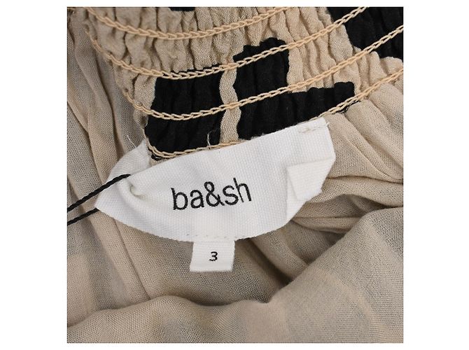 Falda midi estampada Ba&Sh en viscosa beige - vista 4