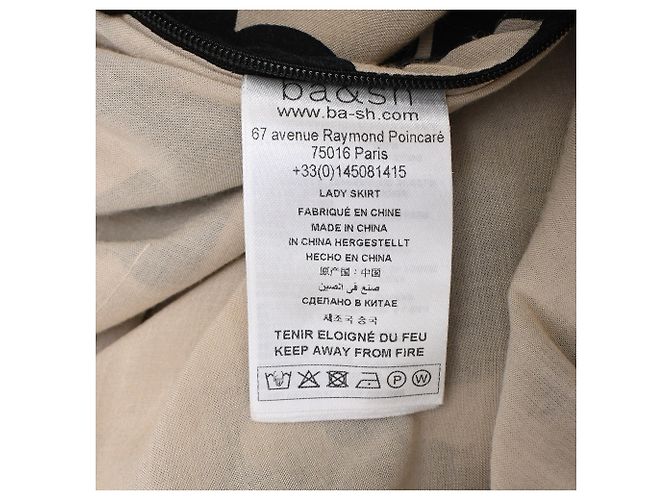 Falda midi estampada Ba&Sh en viscosa beige - vista 5