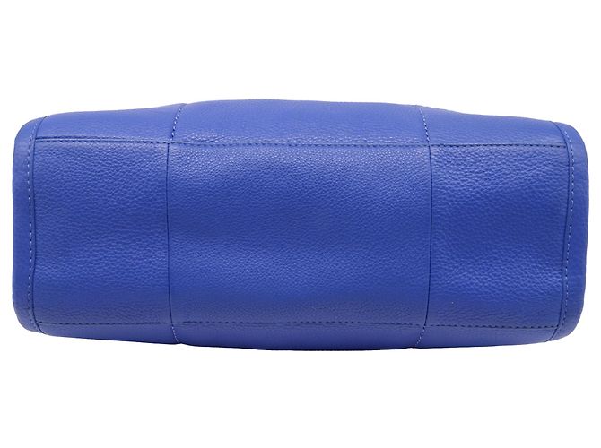 Borsa Tote Britten piccola con catena Tory Burch in pelle blu - vista 6