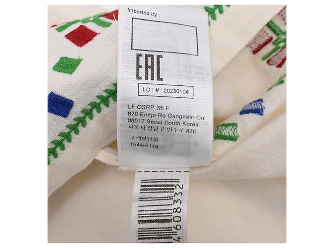 Blouse brodée Ba&Sh Kimber en coton blanc Écru - vue 10