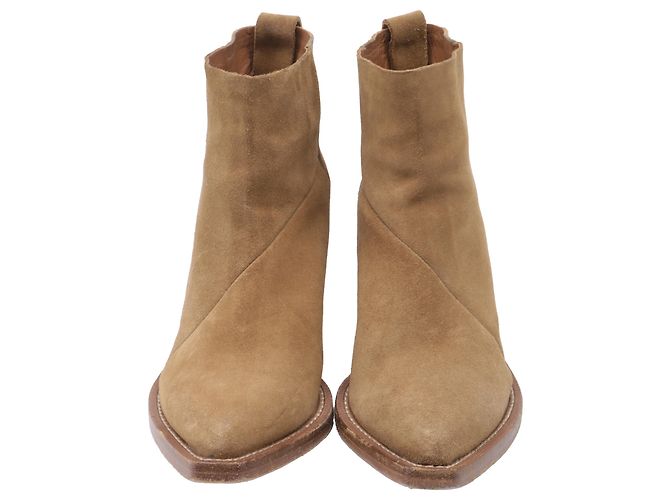 Stivaletti Acne Studios Donna in camoscio marrone - vista 2