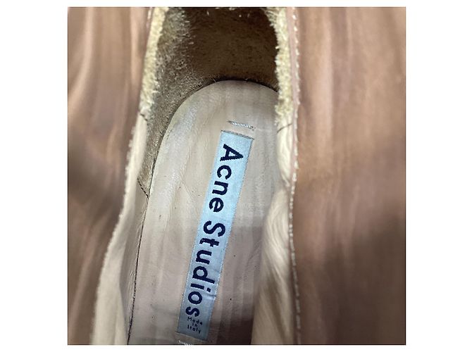 Stivaletti Acne Studios Donna in camoscio marrone - vista 6