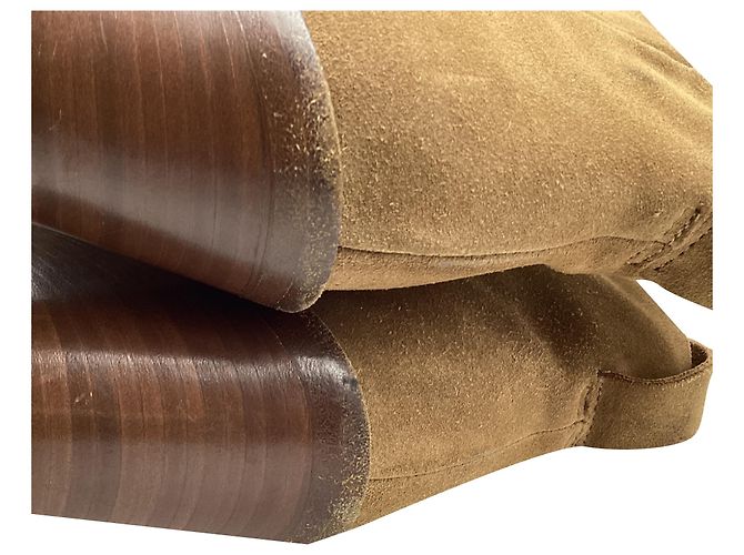 Stivaletti Acne Studios Donna in camoscio marrone - vista 7