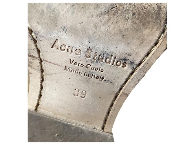 Stivaletti Acne Studios Donna in camoscio marrone - vista 8